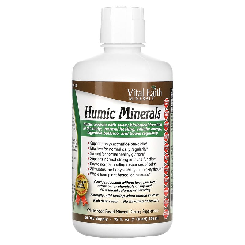 Vital Earth Minerals Humic Minerals 32 fl oz (946 ml) 855748000009