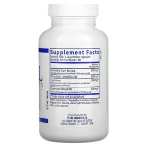 Vital Nutrients, BCQ, 120 Vegetarian Capsules 693465202210