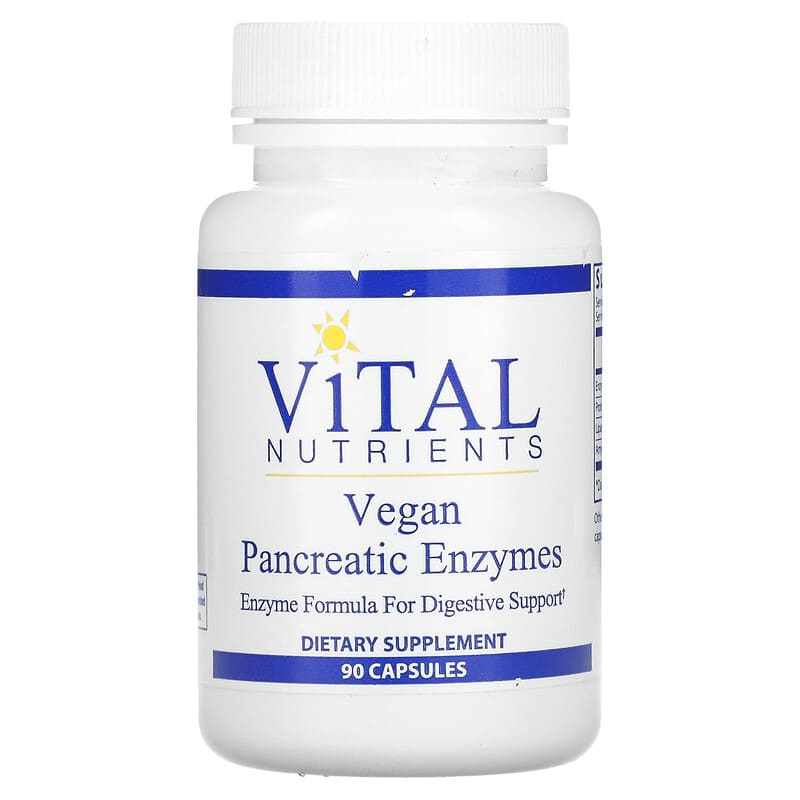Vital Nutrients Vegan Pancreatic Enzymes  90 Capsules 693465491119