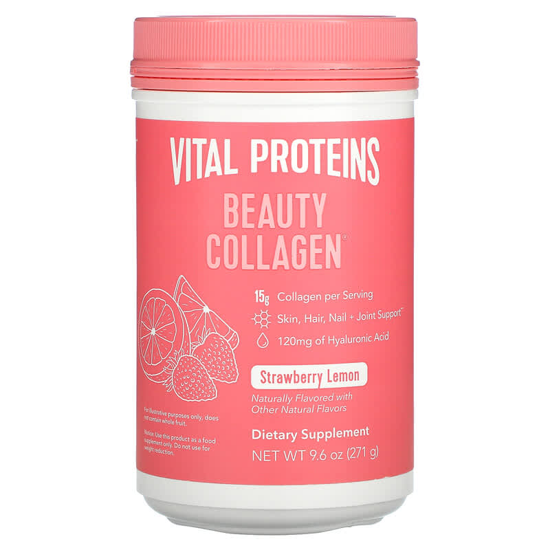 Vital Proteins Beauty Collagen Strawberry Lemon 9.6 oz (271 g) 850502008444