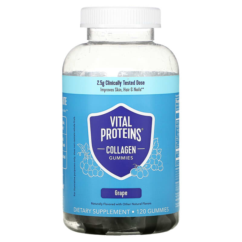Vital Proteins Collagen Gummies Grape 120 Gummies 850019568769