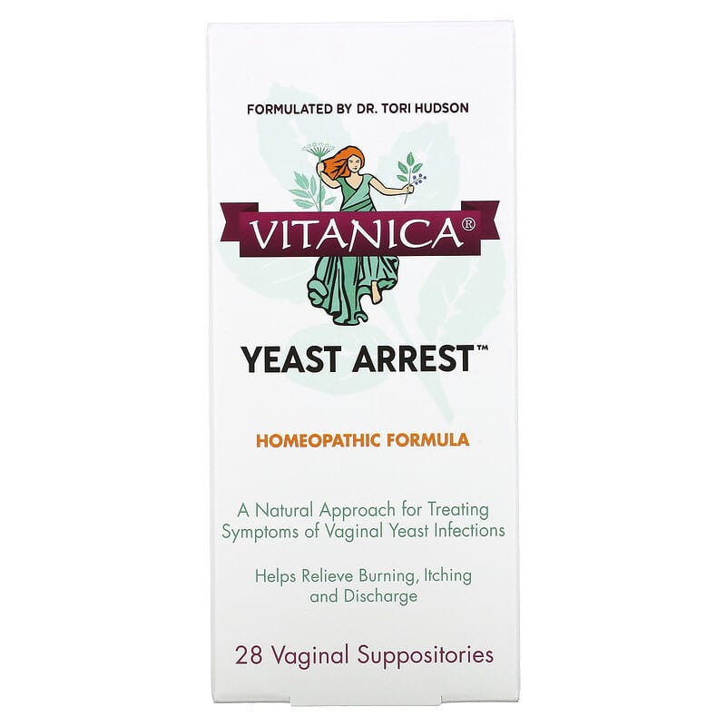 Vitanica Yeast Arrest 28 Vaginal Suppositories 708118020094