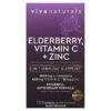 Viva Naturals Elderberry Vitamin C + Zinc 5 in 1 Immune Support 120 Capsules 811067031780