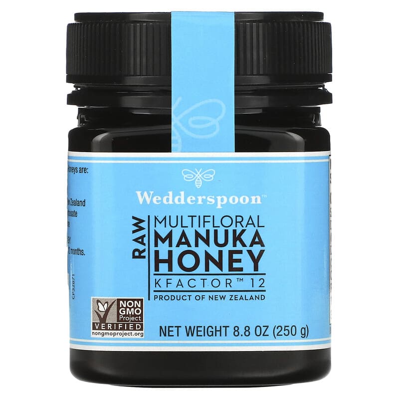 Wedderspoon Raw Multifloral Manuka Honey KFactor 12 8.8 oz (250 g) 814422020047