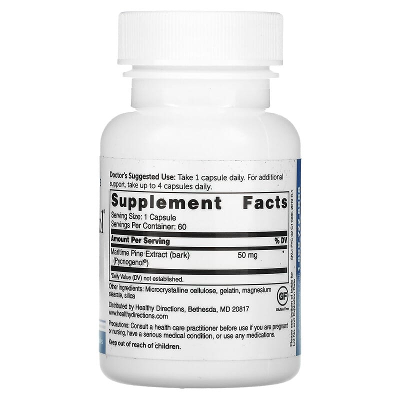 Whitaker Nutrition, Clinical Grade, Pycnogenol, 50 mg, 60 Capsules 678829213293