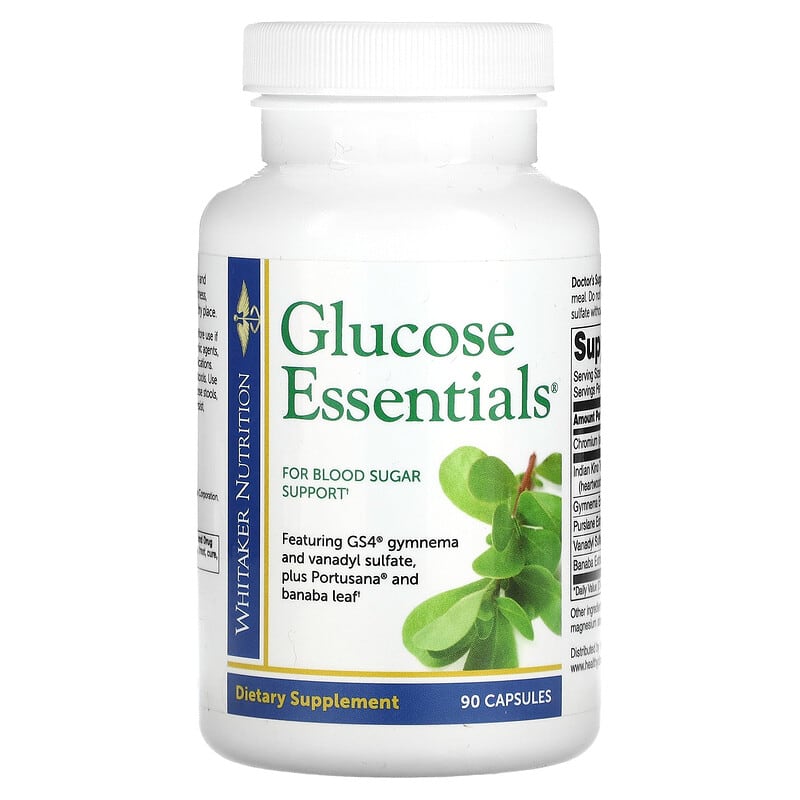 Whitaker Nutrition Glucose Essentials 90 Capsules 678829213224