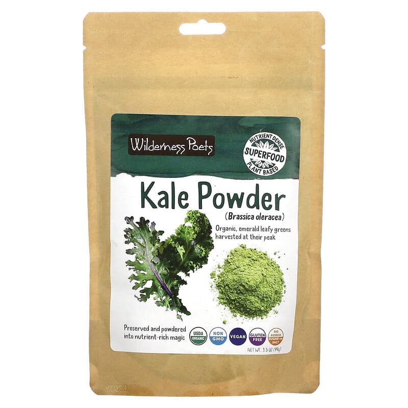Wilderness Poets LLC Organic Kale Powder 3.5 oz (99 g) 855434006704
