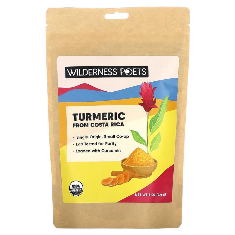 Wilderness Poets LLC Turmeric From Costa Rica 8 oz (226 g) 855434006230