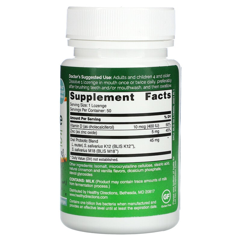 Williams Nutrition, Probiotic Advantage, Oral Sinus, Cinnamon , 50 Lozenges 678829241173