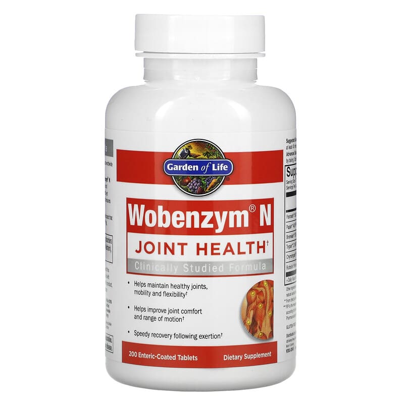 Wobenzym N, Joint Health, 200 Enteric-Coated Tablets 310539029299