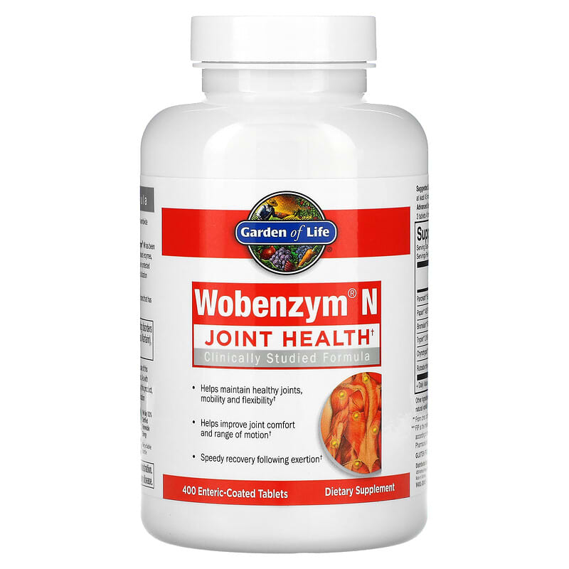 Wobenzym N, Joint Health, 400 Enteric-Coated Tablets 310539029343