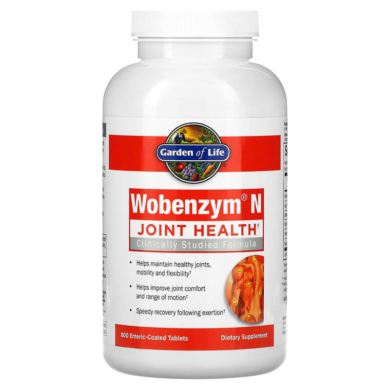 Wobenzym N, Joint Health, 800 Enteric-Coated Tablets 310539029282