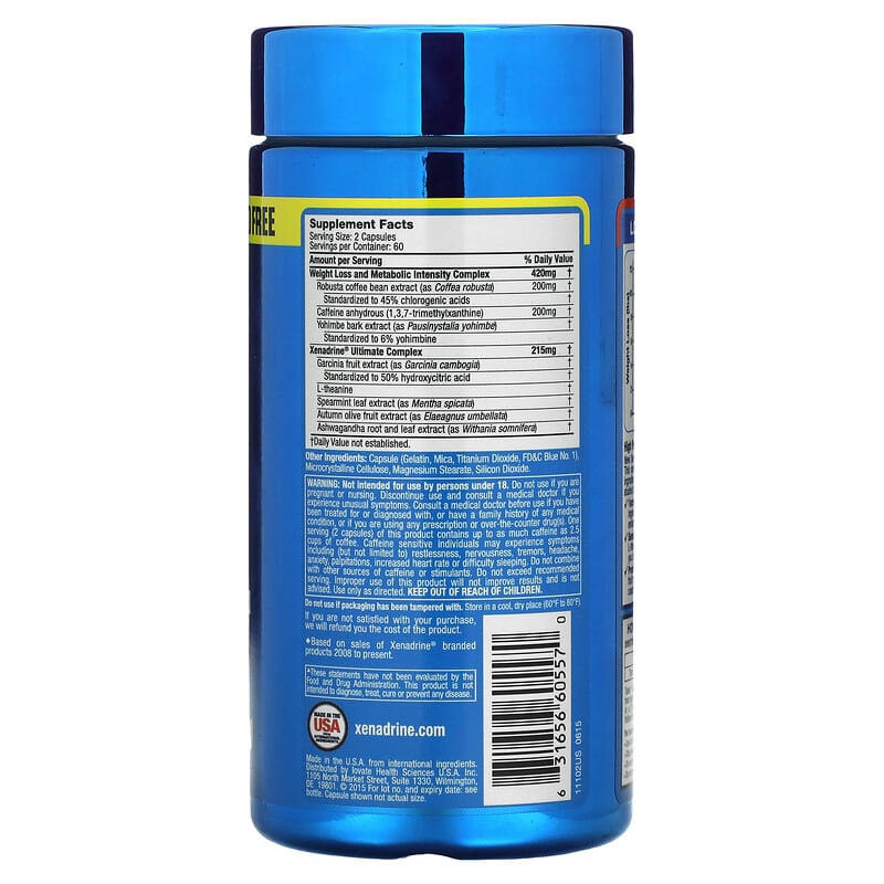 Xenadrine, Ultimate Weight Loss, 120 Capsules 631656605570