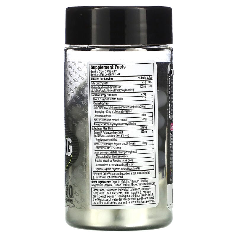 XP Sports, Zero-Lag, Focus & Energy + Eye Health Support, 60 Capsules 631656609899