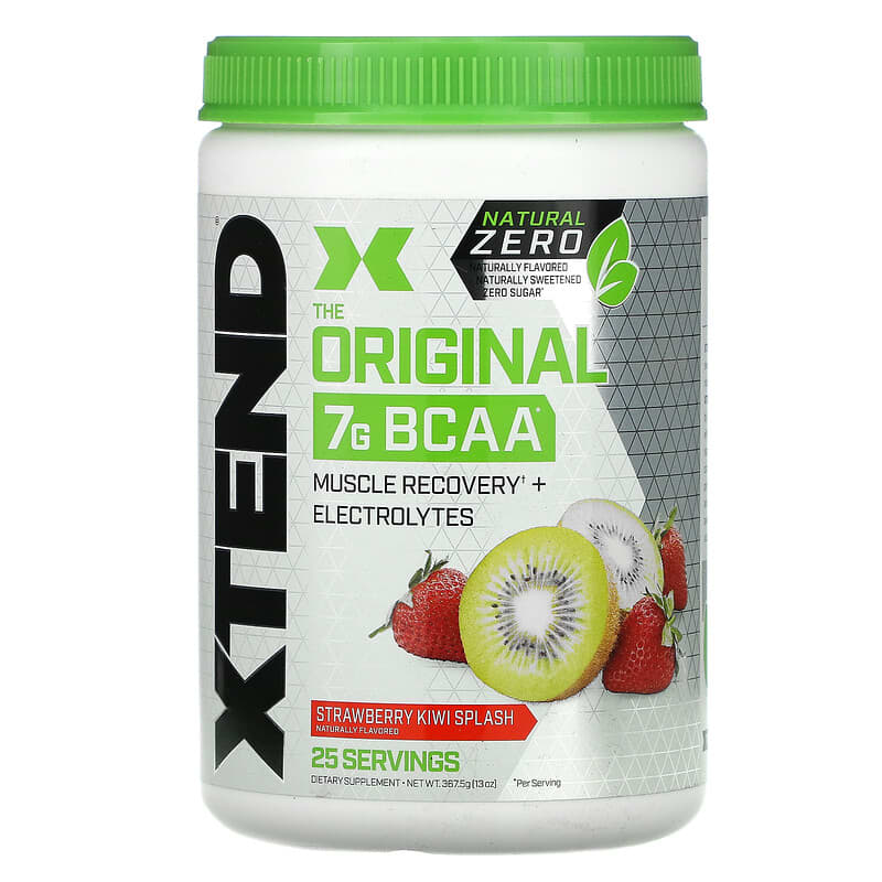 Xtend The Original 7G BCAA Natural Zero Strawberry Kiwi Splash 13 oz (367.5 g) 842595107715