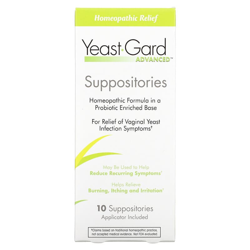 YeastGard Advanced Yeast Gard Suppositories 10 Suppositories 12277662010