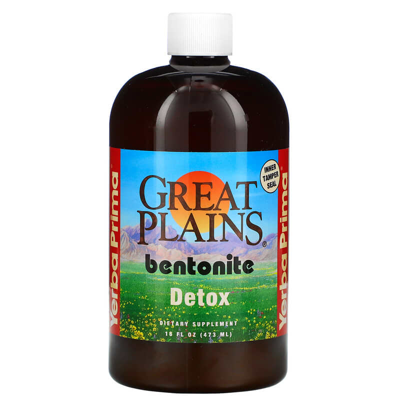 Yerba Prima Great Plains Bentonite Detox 16 fl oz (473 ml) 46352005195