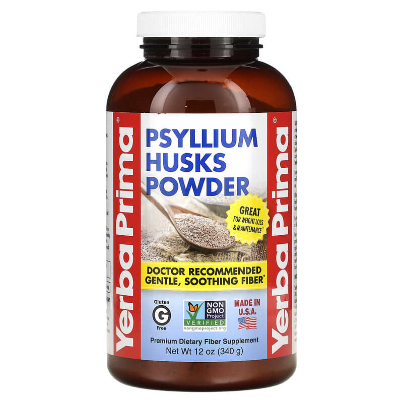 Yerba Prima Psyllium Husks Powder 12 oz (340 g) 46352001043