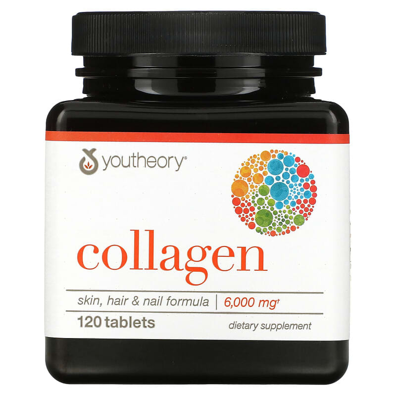 Youtheory Collagen 1,000 mg 120 Tablets 853244003005