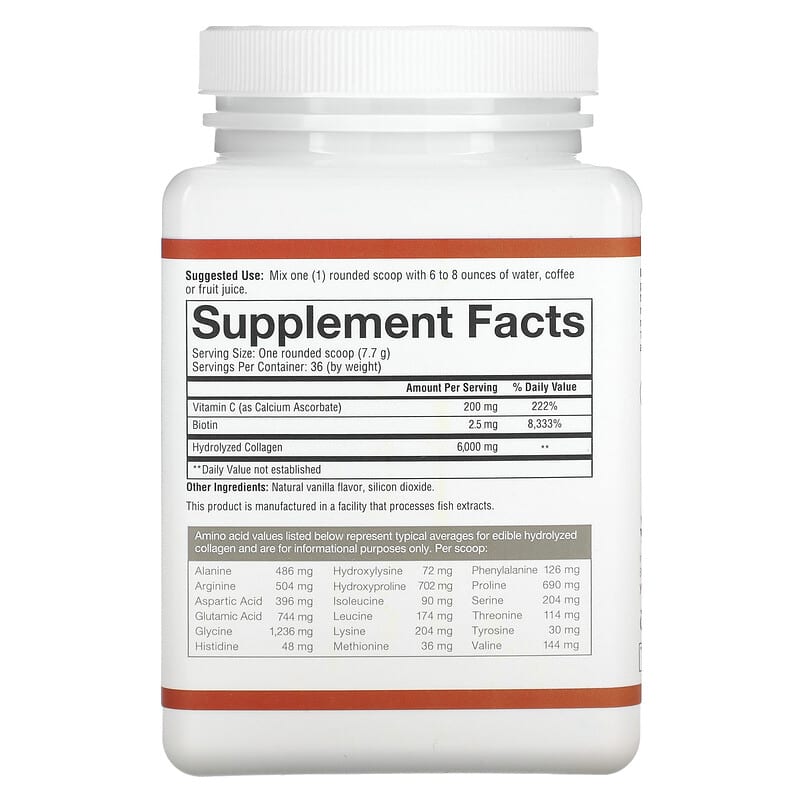 Youtheory, Collagen Powder, Vanilla, 10 oz (283.5 g) 853244003227