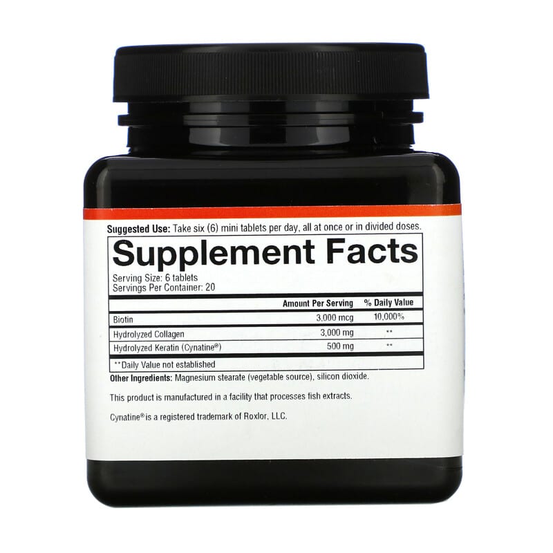 Youtheory, Hair, Collagen + Keratin, 120 Mini Tablets 850502007843