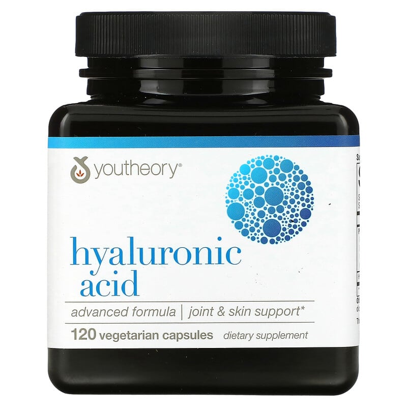 Youtheory Hyaluronic Acid Advanced Formula 120 Vegetarian Capsules 853244003234