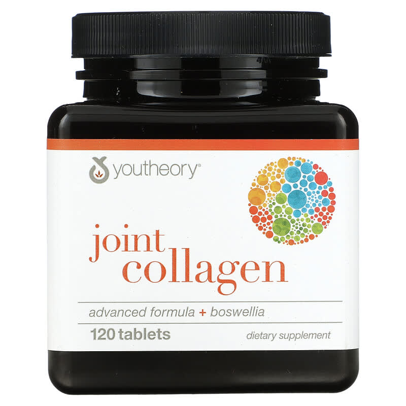 Youtheory Joint Collagen Advanced Formula + Boswellia 120 Tablets 853244003333