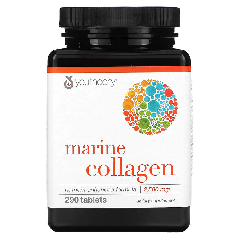 Youtheory Marine Collagen 500 mg 290 Tablets 853244003142