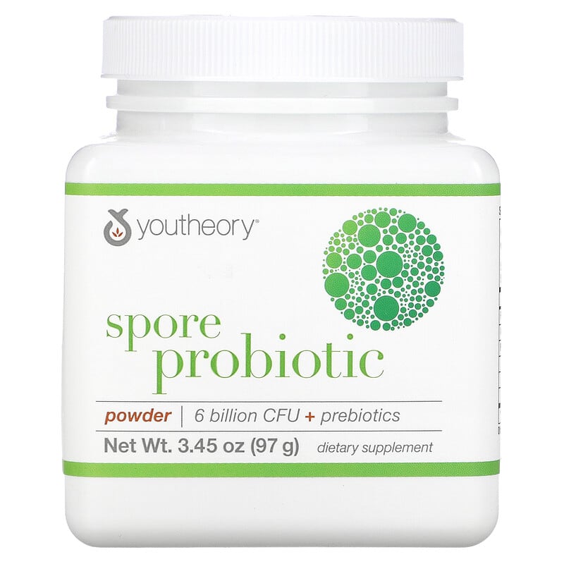 Youtheory Spore Probiotic Powder 6 Billion CFU 3.45 oz (97 g) 850502007218