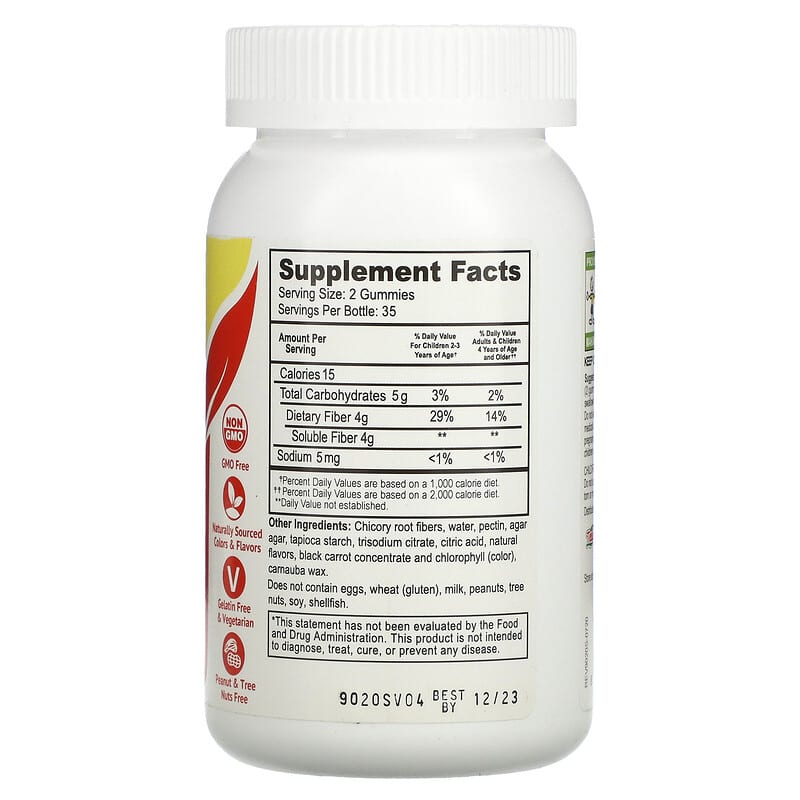 Yum-Vs, Kids, Prebiotic Fiber Zero, Berry , 70 Gummies 810048610518