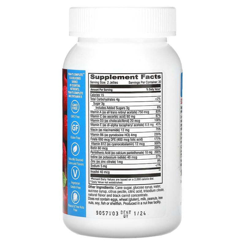 Yum-Vs, Multi Vitamin for Adults, Raspberry, 60 Jelly Vitamins 899105001766