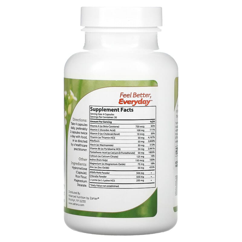 Zahler, HeightFactor, 120 Capsules 848998081119