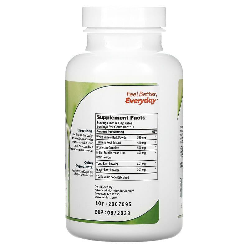 Zahler, Inflame-X, 120 Capsules 848998080884