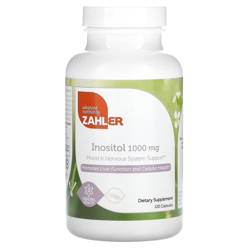 Zahler Inositol 1,000 mg  120 Capsules 848998082529