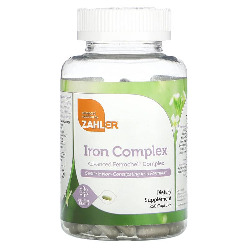 Zahler Iron Complex 250 Capsules 848998082659
