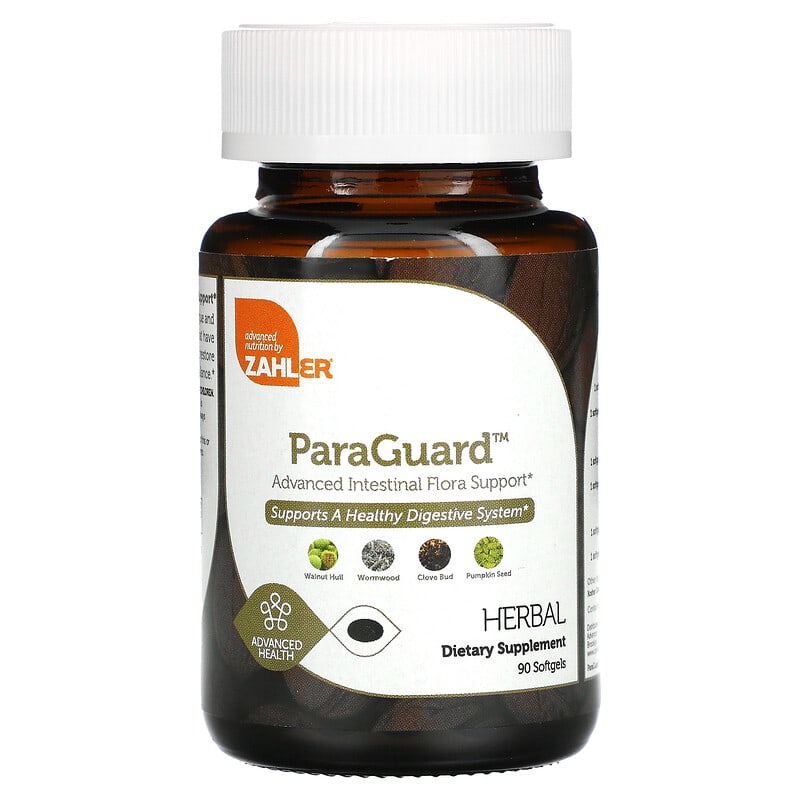 Zahler, ParaGuard, Advanced Intestinal Flora Support, 90 Softgels 848998081874