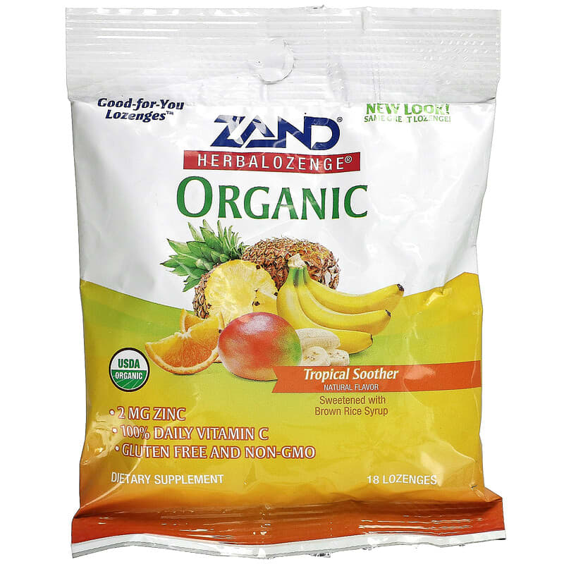 Zand Herbalozenge Organic Tropical Soother 18 Lozenges 41954000067