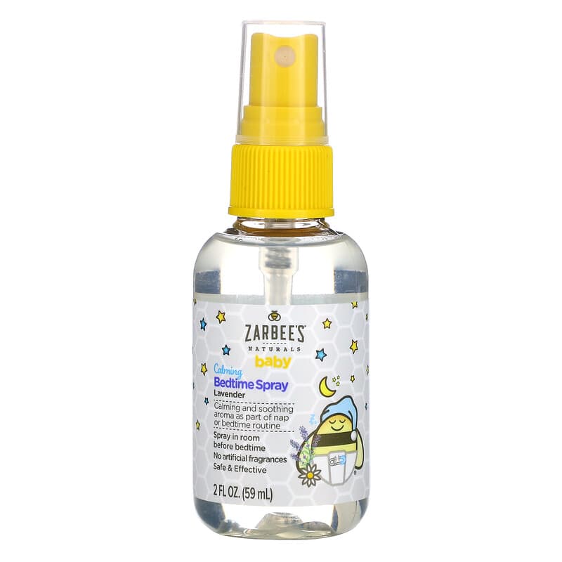 Zarbees, Baby, Calming Bedtime Spray, Lavender, 2 fl oz (59 ml) 850007424138