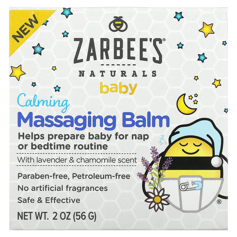 Zarbees Baby Calming Massaging Balm with Lavender & Chamomile Scent 2 oz (56 g) 850007424121