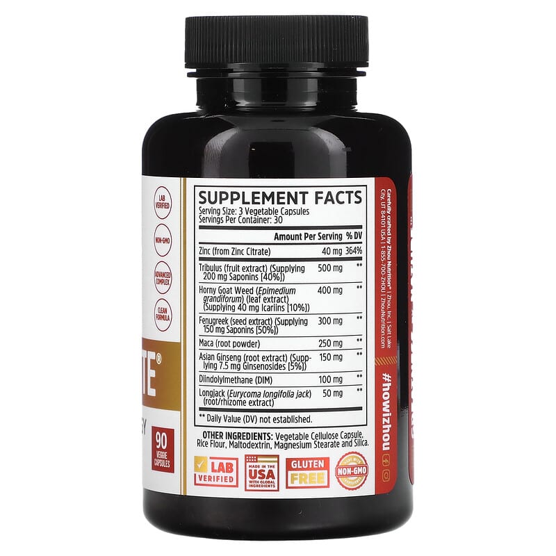 Zhou Nutrition, Boost Elite, 90 Veggie Capsules 859805006027