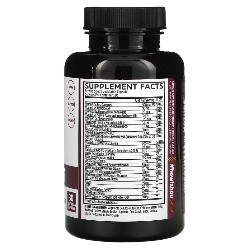 Zhou Nutrition, Daily Boost, 30 Vegetarian Capsules 669191354035