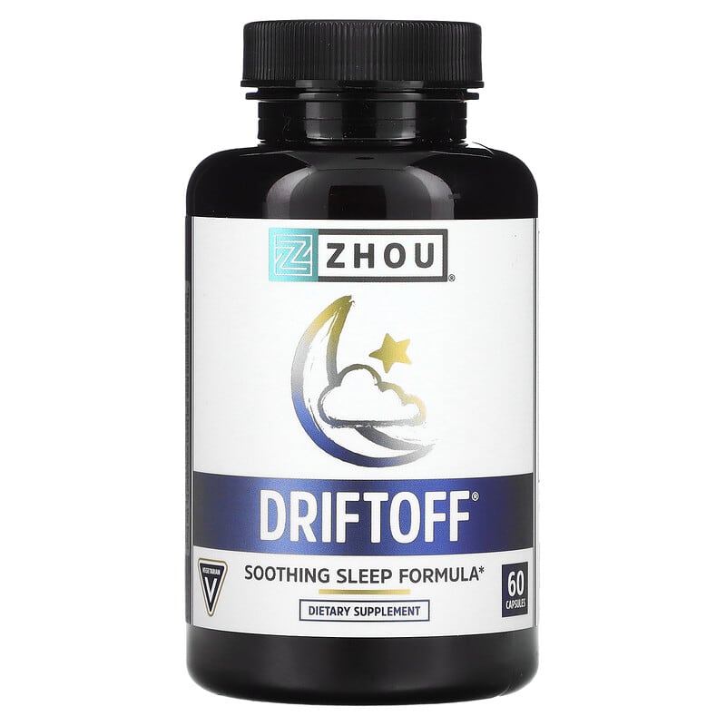 Zhou Nutrition Driftoff Soothing Sleeping Formula 60 Capsules 859805006096