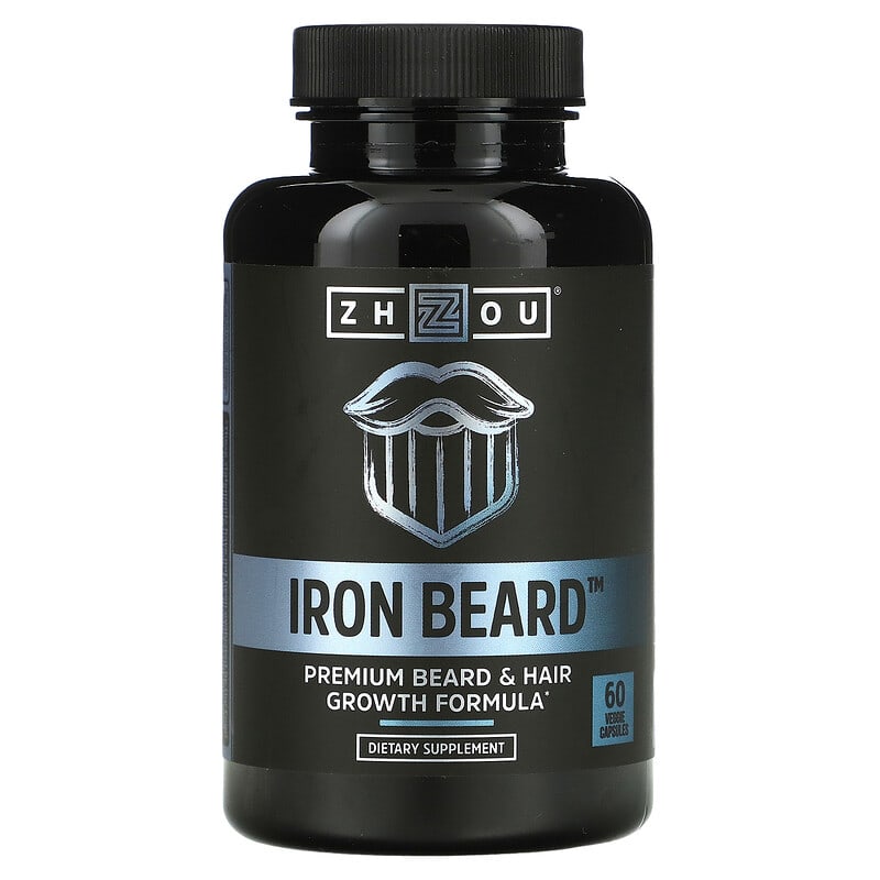 Zhou Nutrition Iron Beard 60 Veggie Capsules 859805006171
