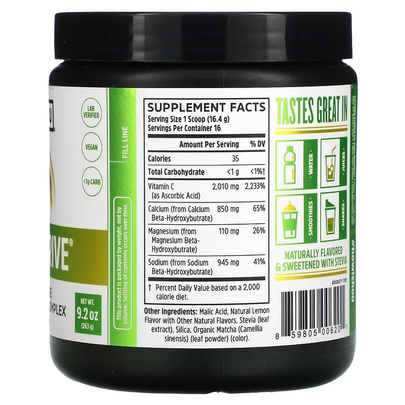 Zhou Nutrition, Keto Drive, Matcha Lemonade, 9.2 oz (263 g) 859805006201