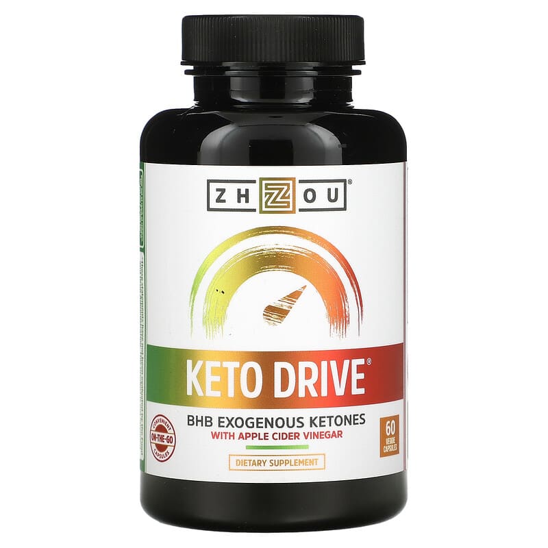 Zhou Nutrition Keto Drive With Apple Cider Vinegar 60 Veggie Capsules 669191385916