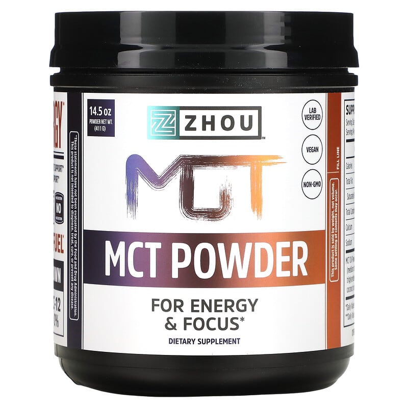 Zhou Nutrition MCT Powder  14.5 oz (411 g) 859805006232