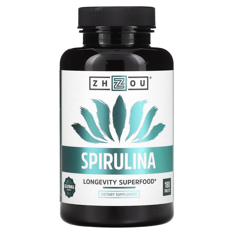 Zhou Nutrition Spirulina 180 Tablets 859805006331