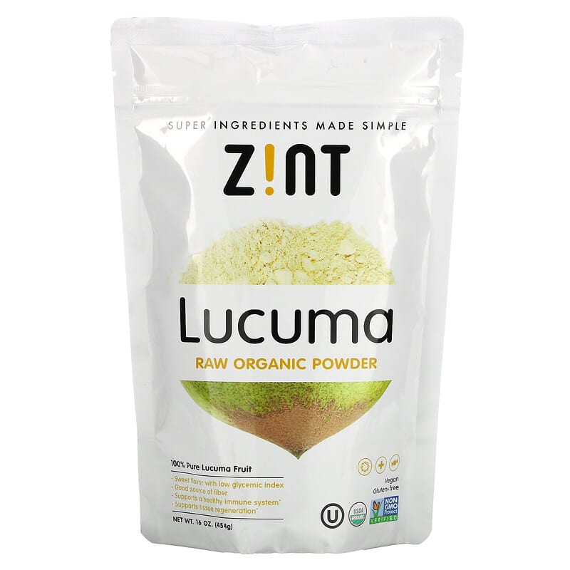 ZINT Lucuma Raw Organic Powder 16 oz (454 g) 817516020015