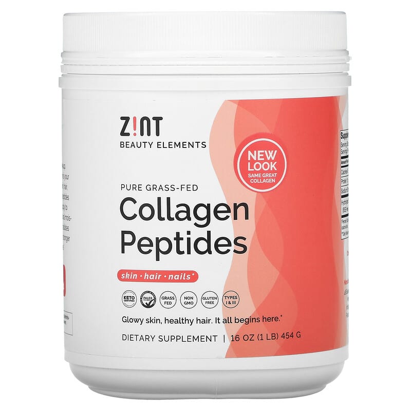 ZINT Pure Grass-Fed Collagen Peptides 16 oz (454 g) 817516026109