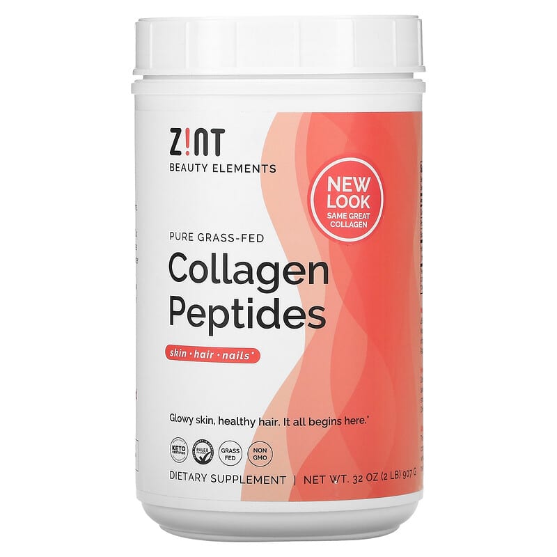 ZINT Pure Grass-Fed Collagen Peptides 2 lbs (907 g) 817516026116